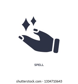 spell icon. Simple element illustration from magic concept. spell editable symbol design on white background. Can be use for web and mobile.