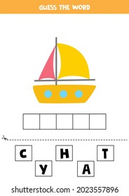 spelling of word yacht