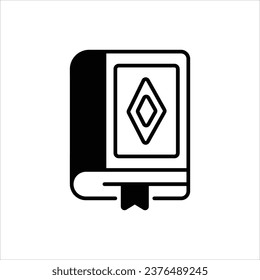 Spellbook icon isolate white background vector stock illustration