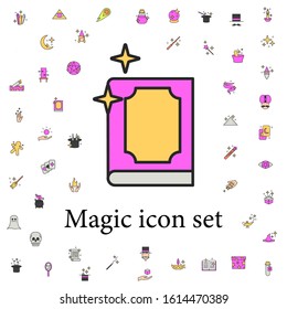 spellbook icon. magic icons universal set for web and mobile