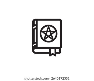 Spellbook icon vector design art illustration.