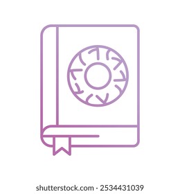 spellbook icon with white background vector stock illustration