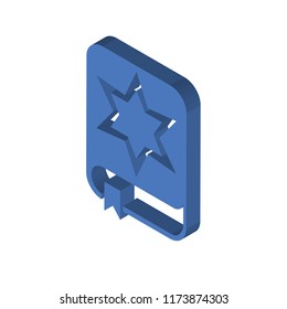 Spellbook isometric left top view 3D icon