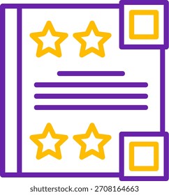Spellbook Line Two Color Vector Icon Design