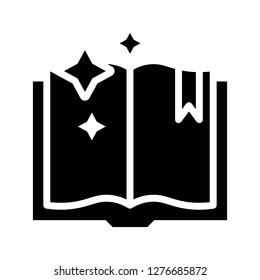 Spellbook vector, Magic related solid design editable stroke icon