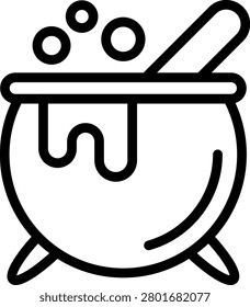 Spellbound Cauldron Vector Design Icon Style
