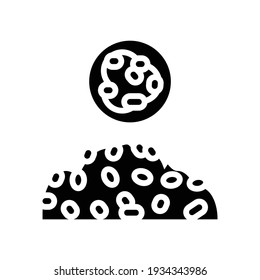 spelled groat glyph icon vector. spelled groat sign. isolated contour symbol black illustration