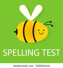 Spelling Test Design. Clipart Image