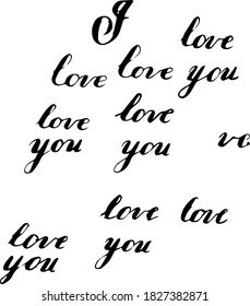 Spelling the words "I love you".