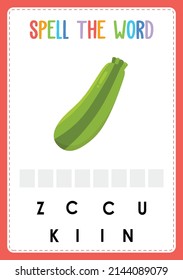 La hoja de cálculo ortográfica encuentra el juego de cartas que falta para los niños con frutas
