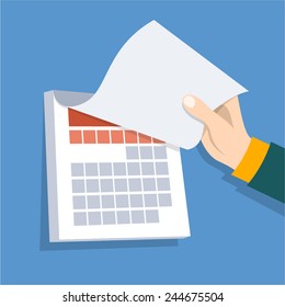 Spend calendar page
