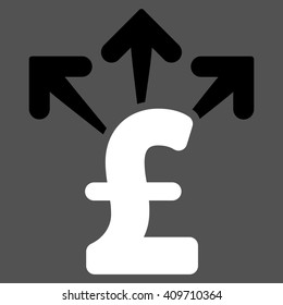 Spend Pound Money vector icon. 