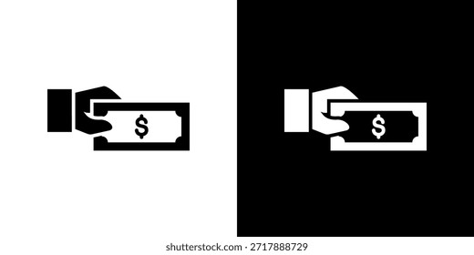 Ausgabesymbol schwarz-weiß gefüllt.