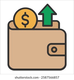 Spending Money Icon Element For Design