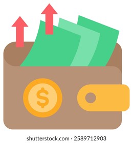 Spending Money Icon Element For Design