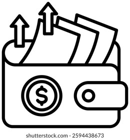 Spending Money Icon Element For Design
