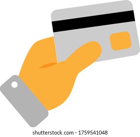 Spending On Credit Cards Concept vector color Icon Design, Addiction and bad habits symbols on white background