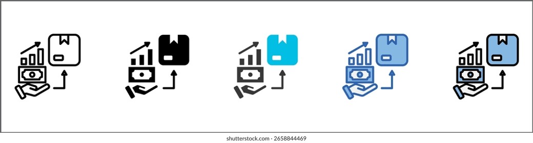 Spending Power Icon Pack Multistyle Illustration