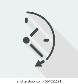 Spending time concept - Vector web icon