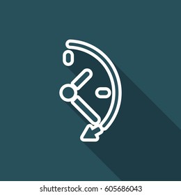 Spending time concept - Vector web icon