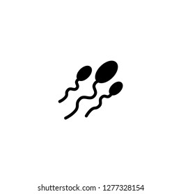 sperm black icon