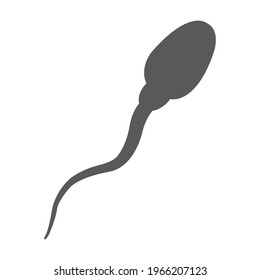 Sperm Cell Vector Icon - Reproductive Health and Fertility Symbol