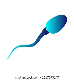 Sperm cells icon. spermatozoon flat vector icon for apps and websites. vector illustration