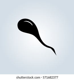 Sperm cells / spermatozoon flat icon for apps and websites