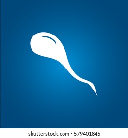 Sperm cells / spermatozoon flat icon for apps and websites