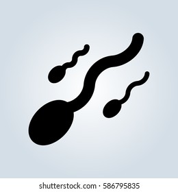 Sperm cells / spermatozoon flat icon