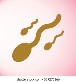 Sperm cells / spermatozoon flat icon