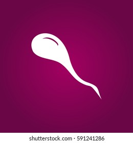 Sperm cells / spermatozoon flat icon for apps and websites