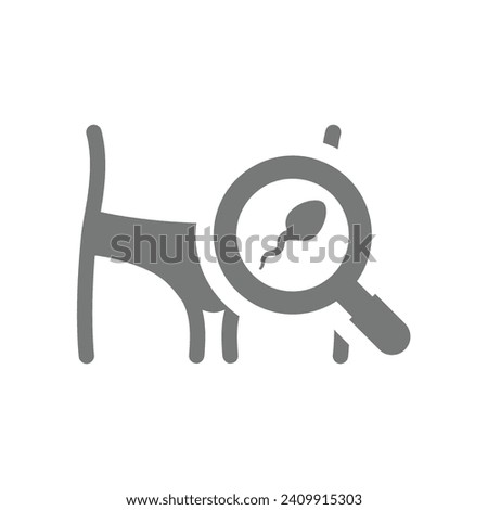 Sperm count test vector icon. Male and men fertility symbol. Stock photo © 