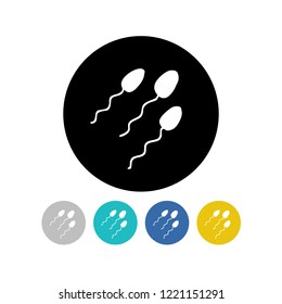 sperm doodle icon