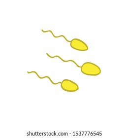 sperm doodle icon, vector illustration