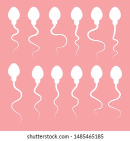 sperm and egg. vector illustration