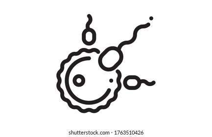 sperm fertilization icon. Can be used for web and mobile apps.