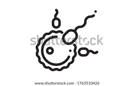 sperm fertilization icon. Can be used for web and mobile apps.