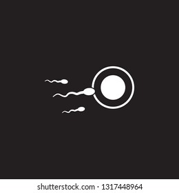Sperm fertilizing egg cell icon. Simple element illustration. Sperm fertilizing egg cell symbol design from Pregnancy collection set. Can be used in web and mobile