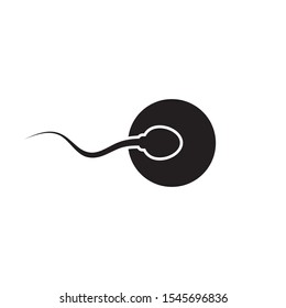 Sperm Fertilizing Egg Cell Icon