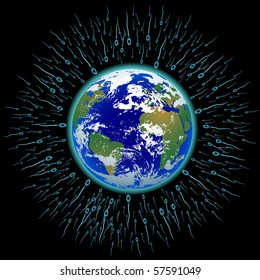 sperm fertilizing planet earth
