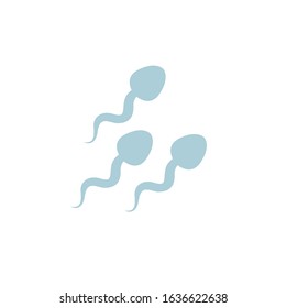 sperm flat icon, vector illustration