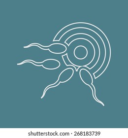 Sperm icon. 