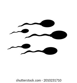 sperm icon black color suitable for symbols,etc
