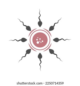 Sperm icon design illustration template