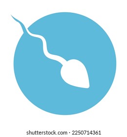 Plantilla de ilustración de diseño de icono de esperma