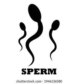 sperm icon design vector graphic