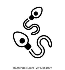 Sperm icon editable stock vector illustration
