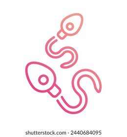 Icono de esperma ilustración vectorial de stock editable