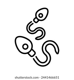 Icono de esperma ilustración vectorial de stock editable